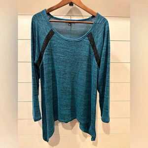 Zac and Rachel Teal Lightweight Sweater- size Large